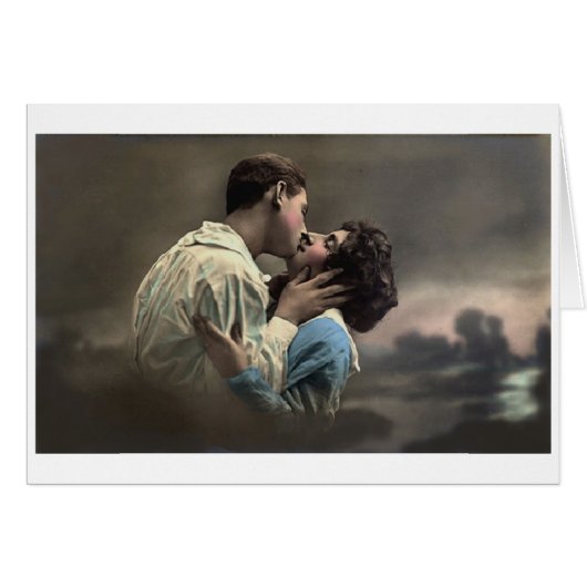 Vintage - Lovers in de nacht, (Voorkant Horizontaal)