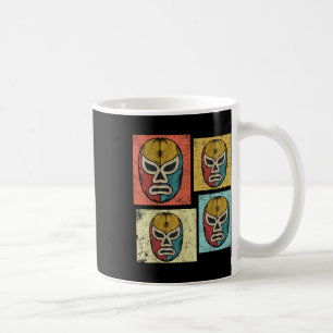 Vintage Lucha Libre-maskers Funny Retro Mexicaanse Koffiemok