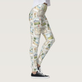 Vintage Luchtpost Avontuur (1) Leggings (Rechts)