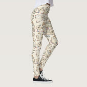 Vintage Luchtpost Avontuur (3) Leggings (Rechts)