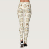 Vintage Luchtpost Avontuur (4) Leggings (Achterkant)