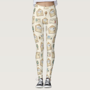 Vintage Luchtpost Avontuur (4) Leggings