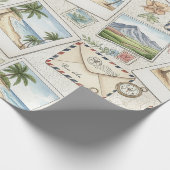 Vintage luchtpostavontuur (1) cadeaupapier (Hoek)