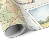 Vintage luchtpostavontuur (1) cadeaupapier (Rol Hoek)