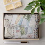 Vintage luchtpostavontuur (1) tissuepapier (Geschenk)
