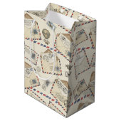 Vintage luchtpostavontuur (3) medium cadeauzakje (Achterkant Gekanteld)