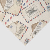 Vintage luchtpostavontuur (3) tissuepapier (Detail)