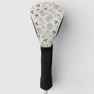Vintage Luchtvaart Reispatroon Golfheadcover