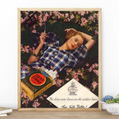 Vintage Lucky Strike Sigaretten Tabak Poster