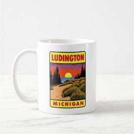 Vintage Ludington Michigan Koffiemok