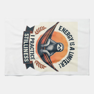 Vintage Luiaard Koffie Shirt Gezellige Ochtend Gra Theedoek