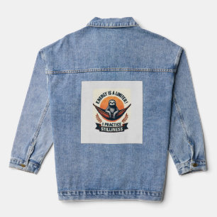 Vintage Luiaard Spirit Dier Schattige Boho Wilde N Denim Jacket