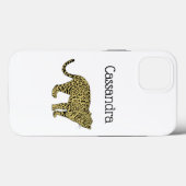 Vintage Luipaard Jachtluipaard Gevlekt Kat Tekenin Case-Mate iPhone Case (Achterkant (horizontaal))
