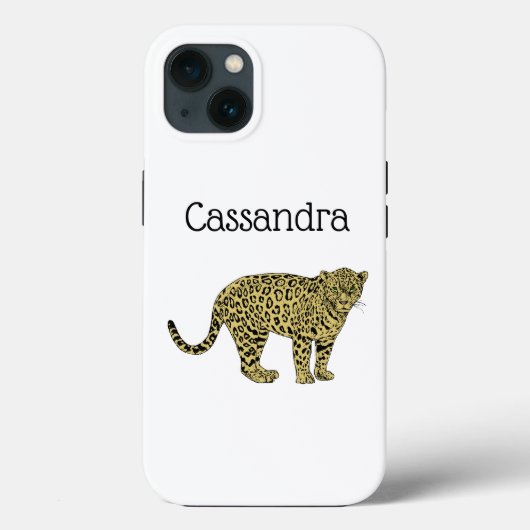 Vintage Luipaard Jachtluipaard Gevlekt Kat Tekenin Case-Mate iPhone Case (Achterkant)