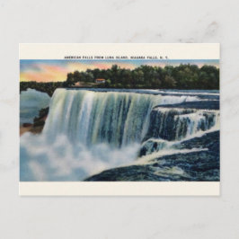 Vintage Luna Island Niagara Herfst Post Card Briefkaart