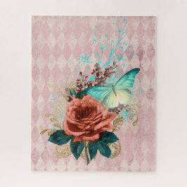 Vintage Luna Moth Bouquet Legpuzzel