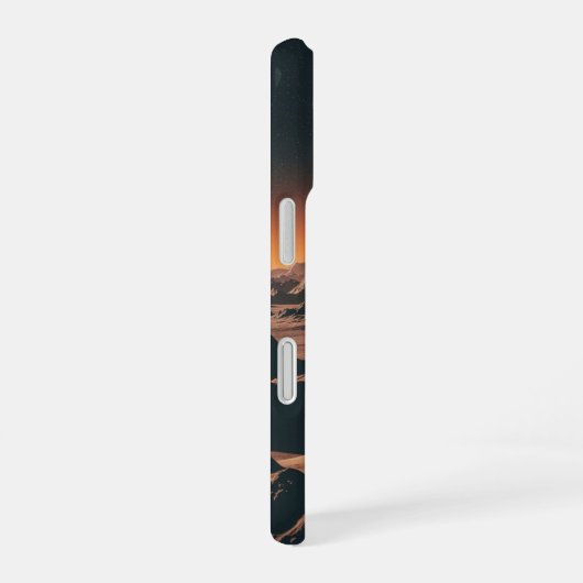 Vintage Lunar Landscape iPhone 16 Hoesje (Rechterkant)