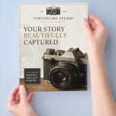 Vintage Luxe Cameramerking | Fotograaf Flyer (Hand)
