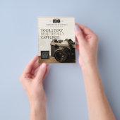 Vintage Luxe Cameramerking | Fotograaf Flyer (Hand)
