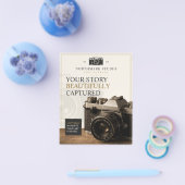 Vintage Luxe Cameramerking | Fotograaf Flyer (Enkel)
