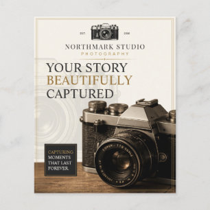 Vintage Luxe Cameramerking Fotograaf Flyer