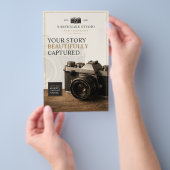 Vintage Luxe Cameramerking | Fotograaf Flyer (Hand)