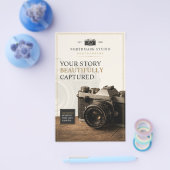 Vintage Luxe Cameramerking | Fotograaf Flyer (Enkel)