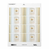 Vintage luxe gouden zelfgemaakte donuts en snoepje etiket (Full Sheet)