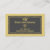 Vintage Luxe goudkroonbijen/bijenbijen boerderij Visitekaartje (Voorkant)