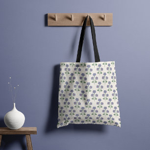 Vintage Maagdenpalm & Klaprood Rood Retro Botanisc Tote Bag