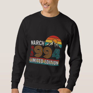 Vintage Maart 1994 Limited Edition Retro Zonsonder Trui