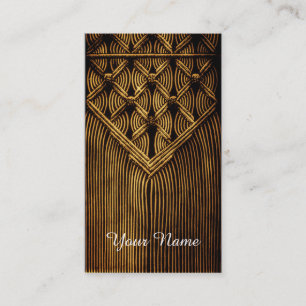 vintage Macramé-look Visitekaartje