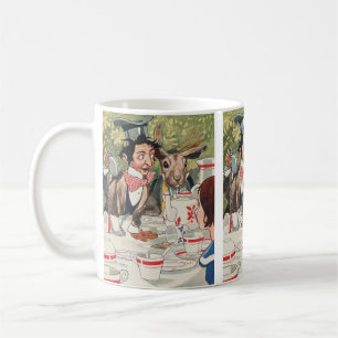 Vintage Mad Hatter Theekransje Alice Illustratie Koffiemok