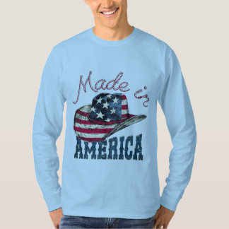 Vintage Made in America US Cowboyhoed Patriottisch T-shirt
