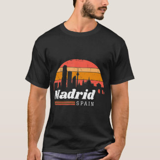 Vintage Madrid Spain - Spain Souvenir Vacation Gif T-shirt