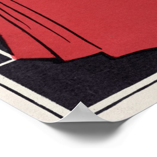 Vintage Magazine Ad  Poster (Hoek)