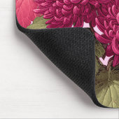 Vintage Magenta Chrysanthemum Botanisch Muismat (Hoek)