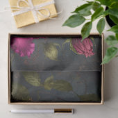 Vintage magenta orchidee botanisch decoupagepapier tissuepapier (Geschenk)