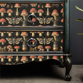 Vintage Magische Paddenstoelen Motten Donkere Acad Tissuepapier