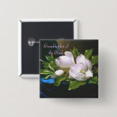 Vintage Magnolia Grandmoeder/Bride Button (Voorkant /achterkant)