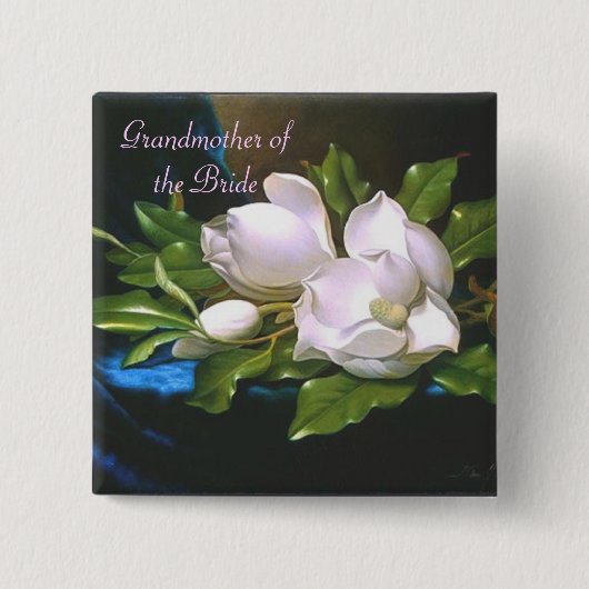 Vintage Magnolia Grandmoeder/Bride Button (Voorkant)