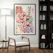 Vintage Magnolia Harmony Poster