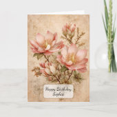 Vintage Magnolia Kaart (Voorkant)