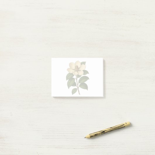Vintage Magnolia Post-it® Notes (Op bureau)