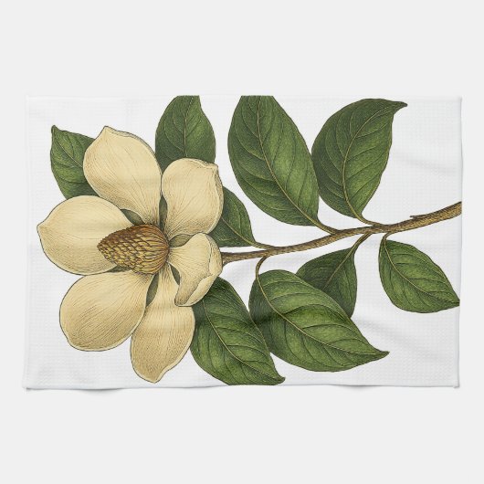 Vintage Magnolia Theedoek (Horizontaal)