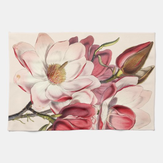 Vintage Magnolia Theedoek (Horizontaal)