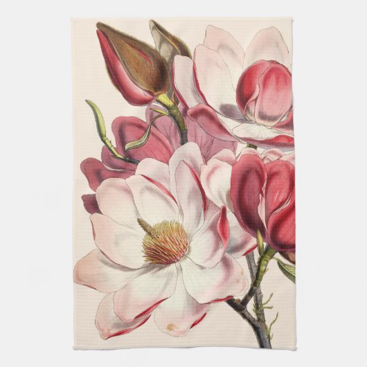 Vintage Magnolia Theedoek (Verticaal)