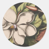 Vintage Magnolia Wedding Stickers (Voorkant)