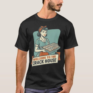 Vintage Mahjong Welkom in het Crack House Spel T-shirt