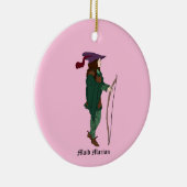 Vintage Maid Marian-versiering Keramisch Ornament (Rechts)